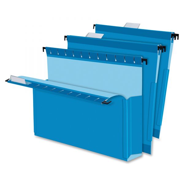 PFX59202 Pendaflex SureHook Reinforced Hanging Box Files, 2" Exp with Sides, Letter, Blue, 25/Box