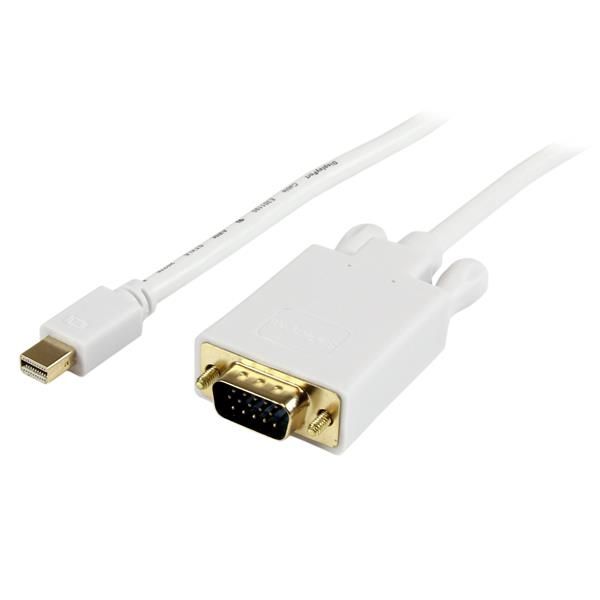 SYNX3654271 StarTech.com 3 ft Mini DisplayPort to VGAAdapter Converter Cable - mDP to VGA 1920x1200 - White