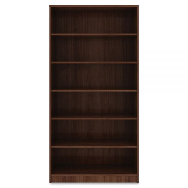 LLR99792 Lorell Walnut Laminate Bookcase