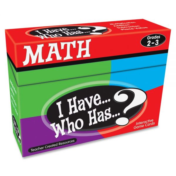 TCR7818 Teacher Created Resources 2&3 I Have Who Has Math Game