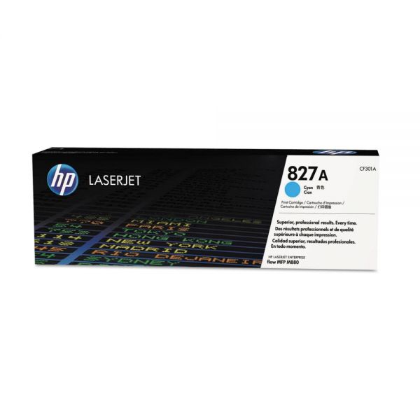 HEWCF301A HP 827A, (CF301A) Cyan Original LaserJet Toner Cartridge