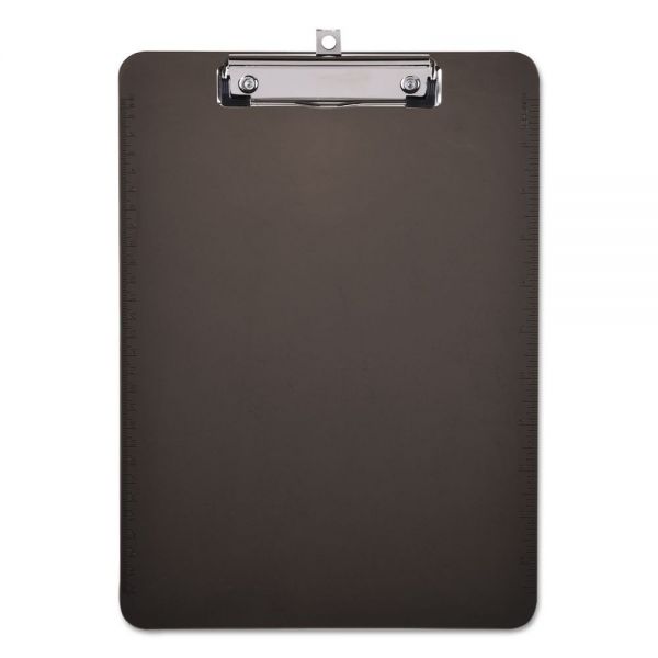 UNV40311 Universal Plastic Clipboard with Low Profile Clip, 1/2" Cap, 8 1/2 x 11, Translucent Black