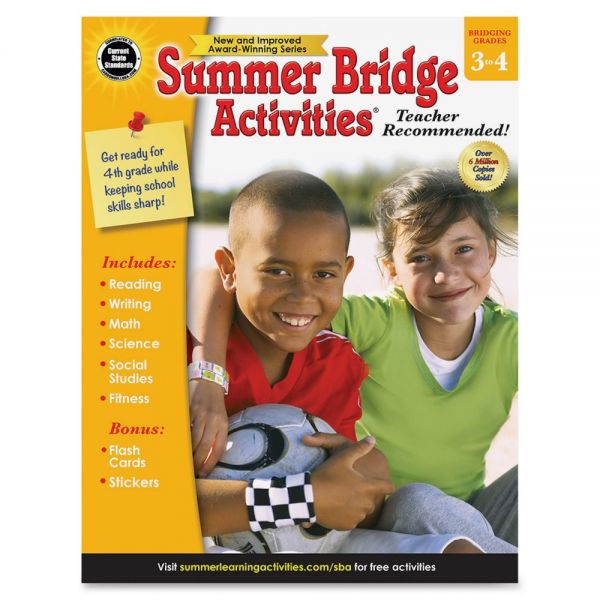 CDP704699 Summer Bridge Gr 3-4 Activities Workbook Activity Printed Book