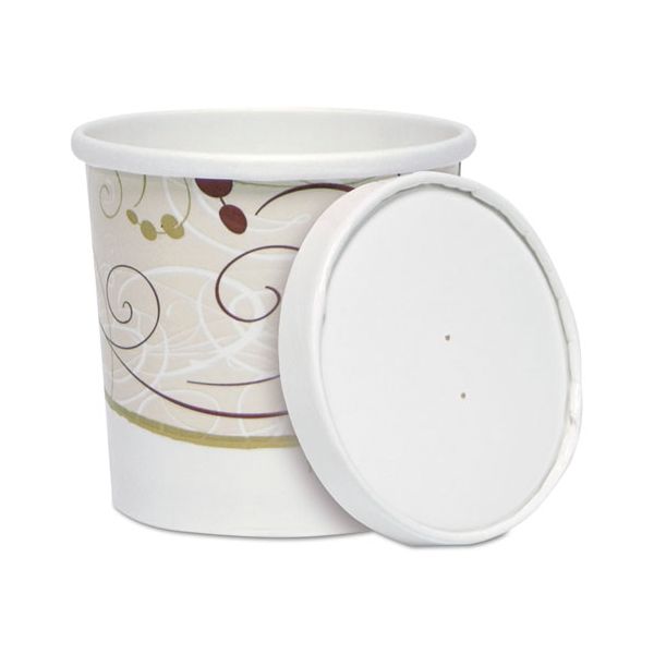 SCCKHB12ASYM Dart Flexstyle Double Poly Food Combo Packs, Paper, Symphony Design, 12oz, 250/Ctn