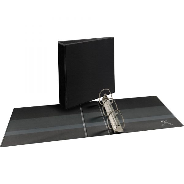 AVE09700 Avery Durable 3-Ring View Binder w/Nonlocking EZD Rings, 3" Capacity, Black