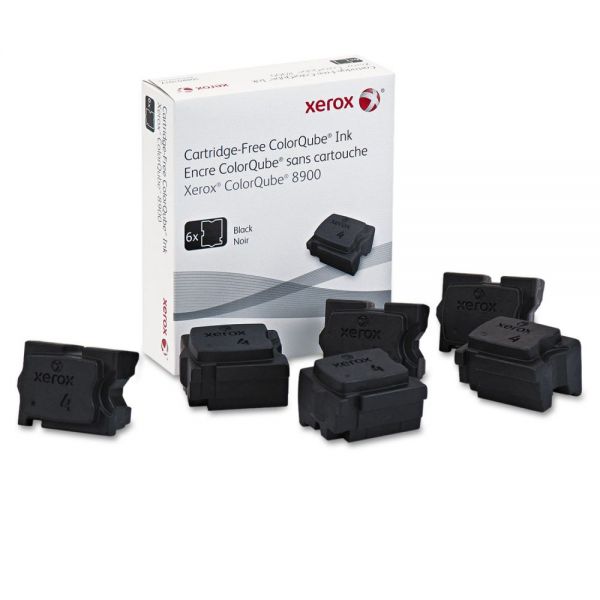 XER108R01017 Xerox 108R01017 High-Yield Ink Stick, 18000 Page-Yield, Black, 6/Box