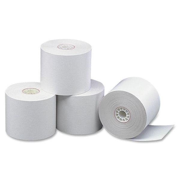 PMC09661 PM Company Single Ply Thermal Cash Register/Gas Pump Rolls, 2 5/16" x 200 ft, White, 24/CT