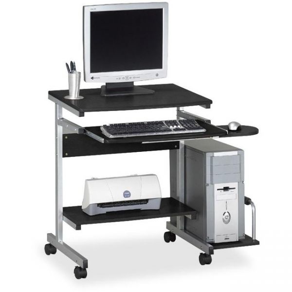MLN946ANT Mayline Portrait PC Desk Cart Mobile Workstation, 36-1/2w x 19-1/4d x 31h, Anthracite