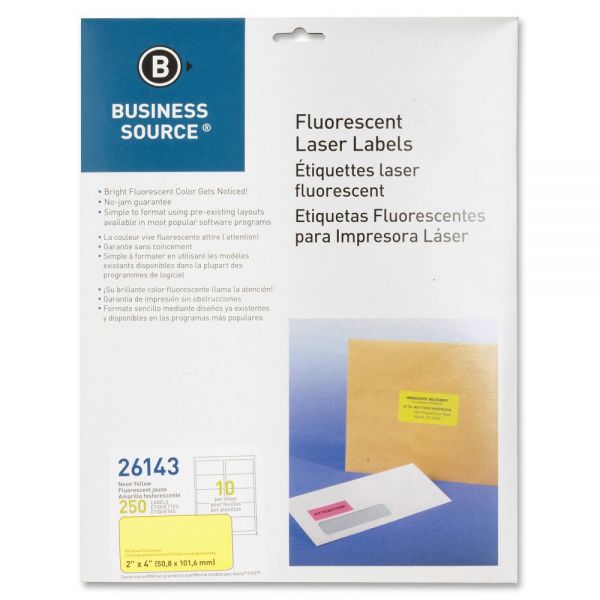 BSN26143 Business Source 26143 Color Coded Fluorescent Labels