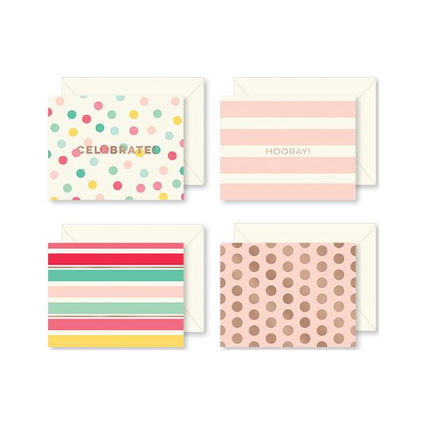 NOTM439818 Hooray Cards W/Envelopes 12/Pkg