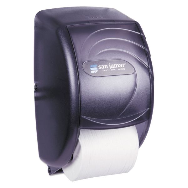 SJMR3590TBK San Jamar Duett Standard Bath Tissue Dispenser, Oceans, 7 1/2 x 7 x 12 3/4, Black Pearl