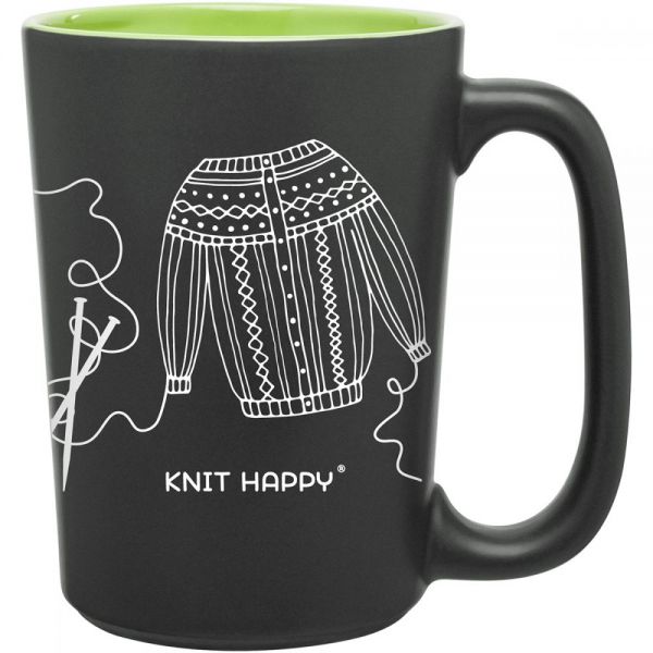 NOTM346659 Knit Happy Scribbles Mug 10oz
