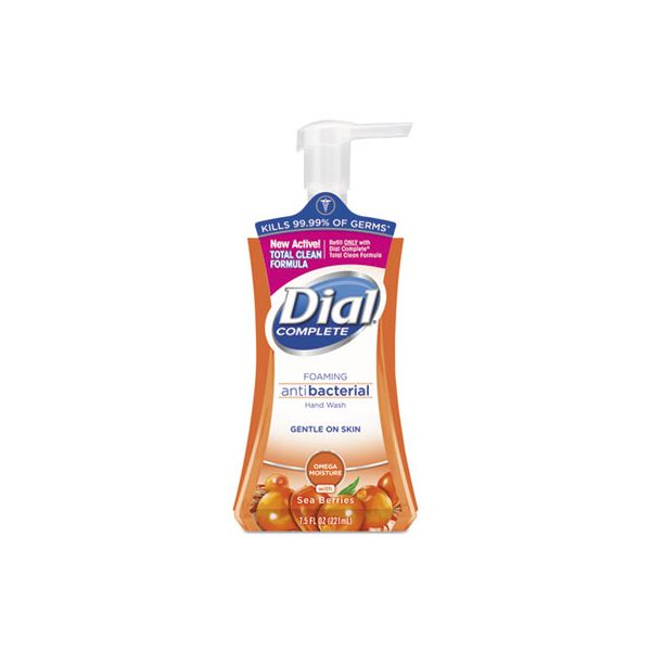 DIA12014EA Dial Antibacterial Foaming Hand Wash, Sea Berries, 7.5 oz Pump Bottle