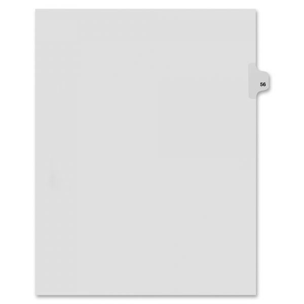KLF82256 Kleer-Fax 80000 Series Side Tab Legal Index Dividers