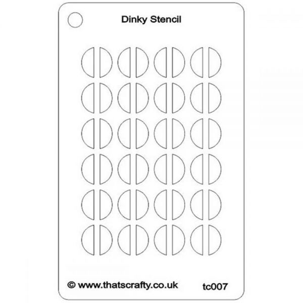 NOTM369757 That's Crafty Dinky Stencil 3"X4.75"