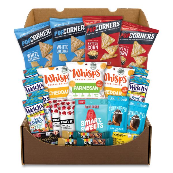 Snack Box Pros Low Sugar Snack Box, 24 Assorted Snacks