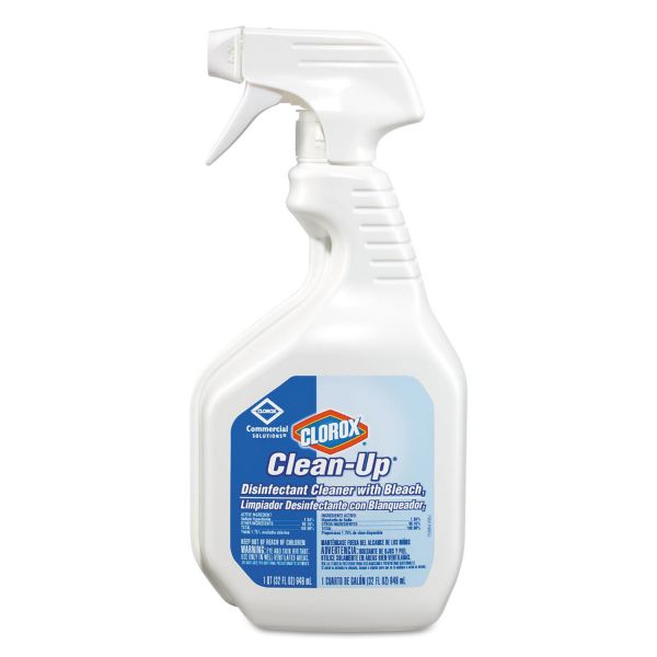 CLO35417EA Clorox Clean-Up Disinfectant Cleaner with Bleach, 32oz Smart Tube Spray