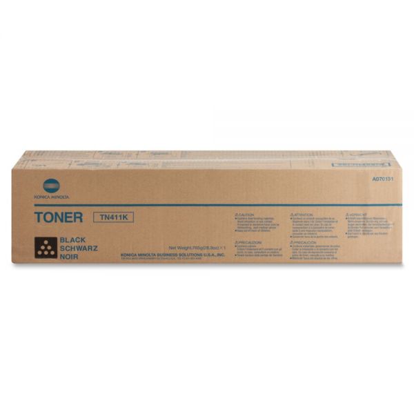 KNMA070131 Konica Minolta TN-411K Black Toner Cartridge