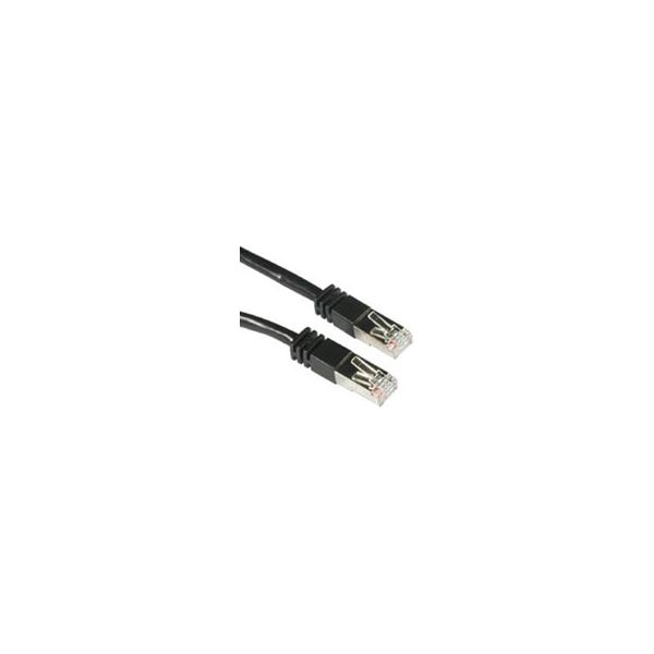 SYNX1775363 25ft Cat5e Molded Shielded (STP) Network Patch Cable - Black