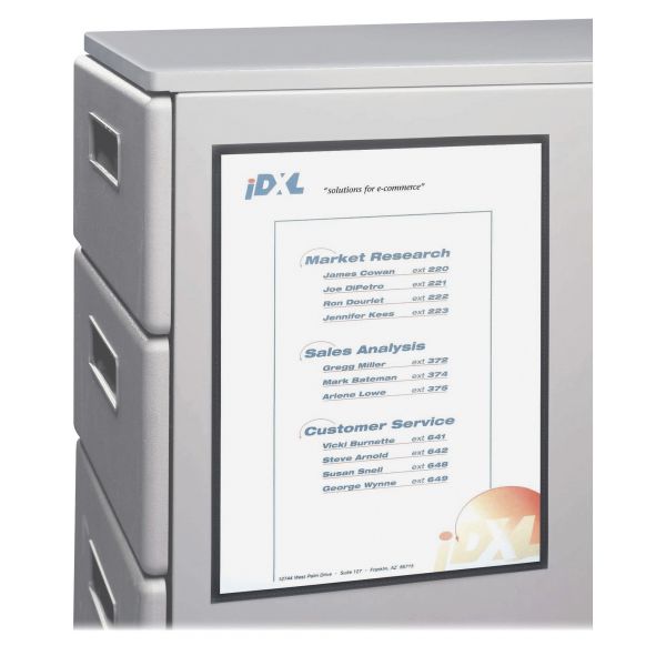 CLI37911 C-Line Magnetic Cubicle Keepers Display Holders, 8 1/2w x 11h, Clear, 2 per Pack