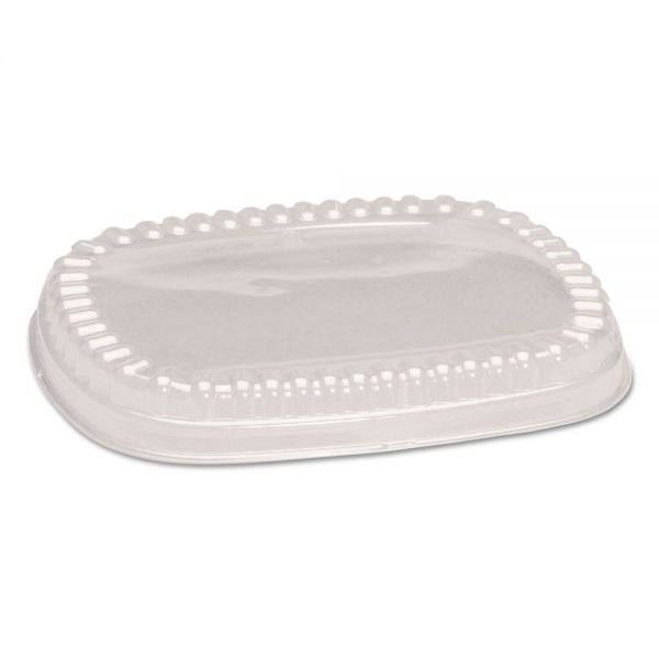 GNP95026 Genpak Plastic Dome Lid, Clear, 9 x 7 x 1, 125/Bag, 2 Bag/Carton