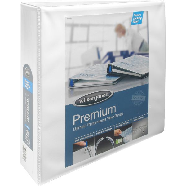 WLJ87908 Wilson Jones Premium 2" 3-Ring View Binder