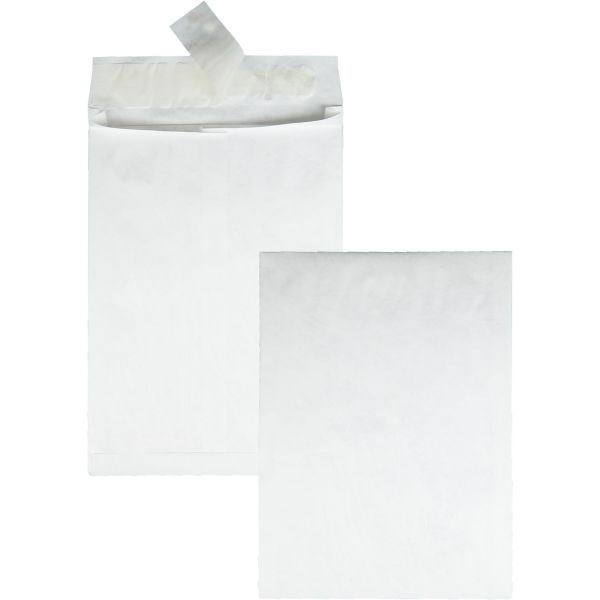 QUAR4200 Survivor Tyvek Expansion Mailer, 10 x 13 x 1 1/2, White, 18lb, 100/Carton
