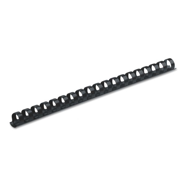 FEL52501 Fellowes Plastic Comb Bindings, 1/2" Dia, 90 Sheet Capacity, Navy Blue, 100 Combs/Pack
