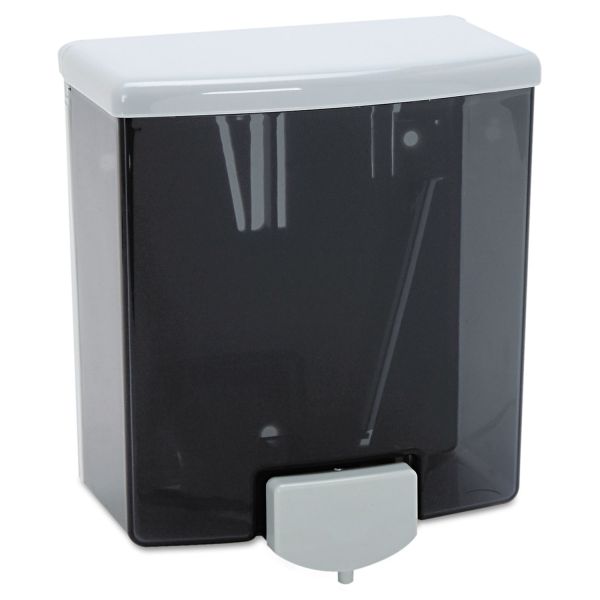 BOB40 Bobrick ClassicSeries Surface-Mounted Soap Dispenser, 40oz, Black/Gray