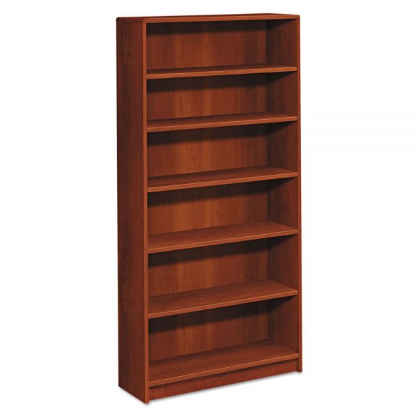 HON1896CO HON 1890 Series Bookcase, Six Shelf, 36w x 11 1/2d x 72 5/8h, Cognac