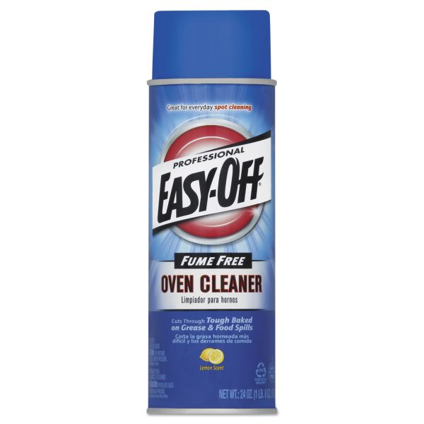 RAC74017 Professional EASY-OFF Fume Free Max Oven Cleaner, Foam, Lemon, 24oz Aerosol, 6/Carton