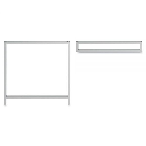 BSH34OSLEGSV03 Bush Furniture Leg Kit-Rectangular Desk for 24"H Storage Momentum: Silver