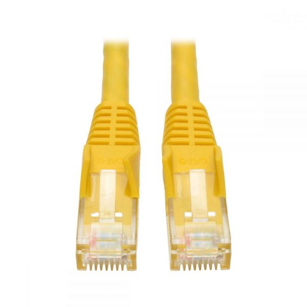 SYNX3110528 Tripp Lite 4ft Cat6 Gigabit Snagless Molded Patch Cable RJ45 M/M Yellow 4'
