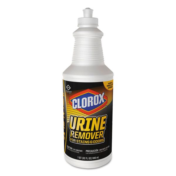 CLO31415 Clorox Urine Remover for Stains and Odors, 32 oz Pull top Bottle, 6/Carton