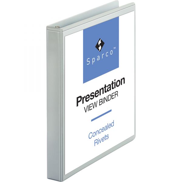 SPR05711 Sparco Standard 1" 3-Ring View Binder