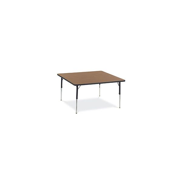 VIR484848091 Virco 4000 Series Rectangular Activity Table, 48w x 48d x 30h, Gray Nebula/Chrome