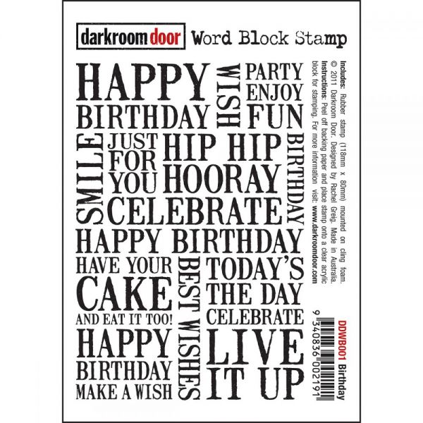 NOTM370185 Darkroom Door Cling Stamp 4.5"X3"