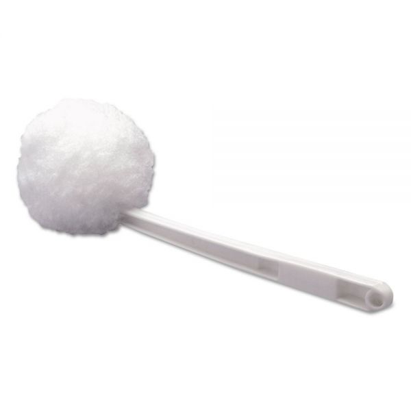 BWK00160 Boardwalk Deluxe Bowl Mop, 10" Handle, 2" dia. Head, Plastic, White, 25/Carton