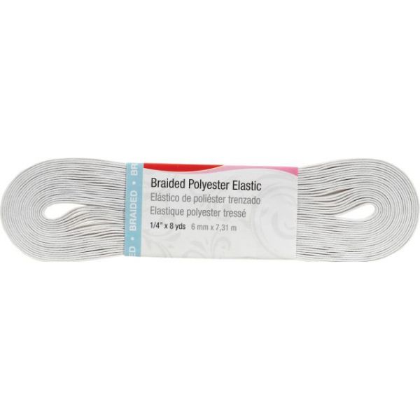 NOTM100166 Washable Polyester Elastic 1/4"X8yd