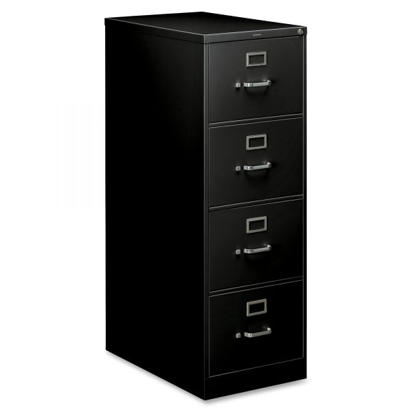 HON214CPP HON 210 Series Four-Drawer, Full-Suspension File, Legal, 28-1/2d, Black