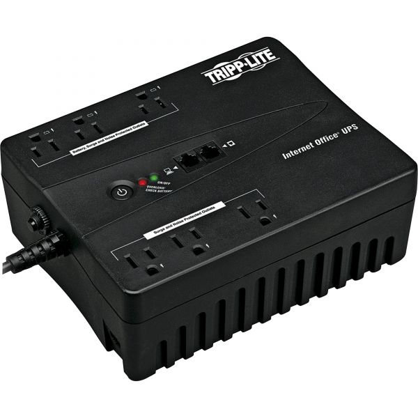 TRPINTERNET350U Tripp Lite INTERNET350U Internet Office UPS System, 6 Outlets, 350 VA, 380 J