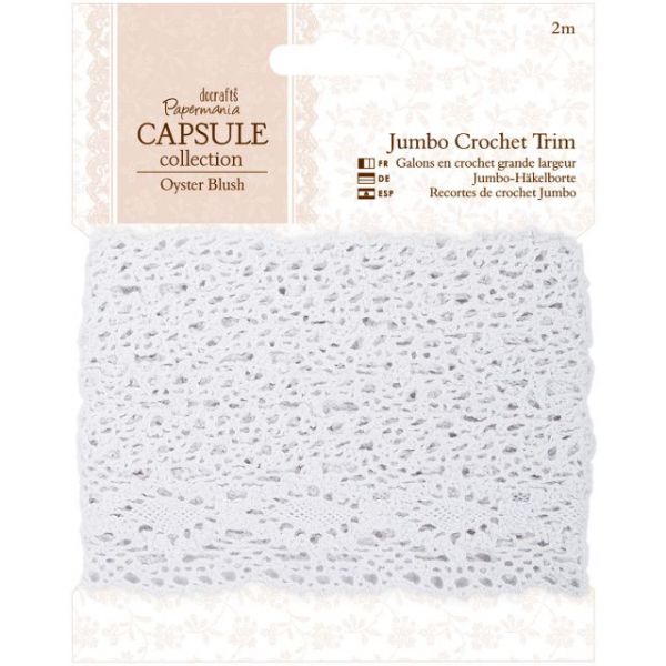 NOTM320936 Papermania Oyster Blush Jumbo Crochet Trim