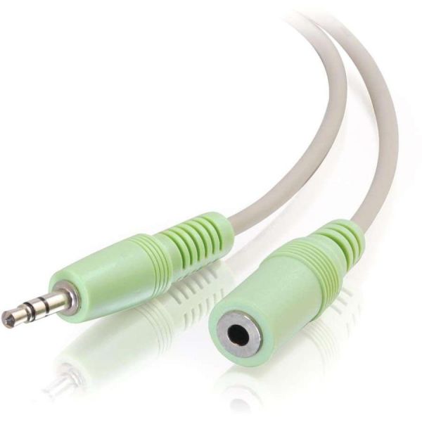 SYNX1775220 C2G 6ft 3.5mm M/F Stereo Audio Extension Cable (PC-99 Color-Coded)