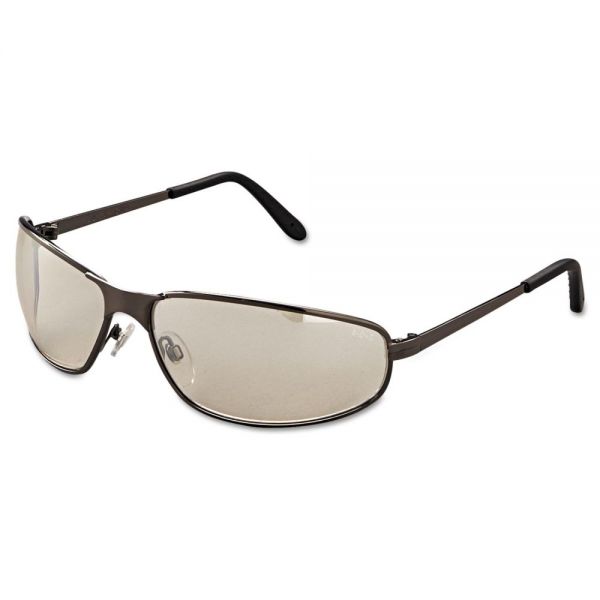 UVXS2454 Uvex by Honeywell Tomcat Safety Glasses, Gunmetal Frame, Indoor/Outdoor Lens, Metal/Polycarbonate