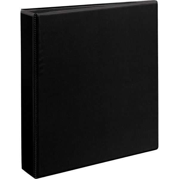 AVE05400 Avery Heavy-Duty Non Stick 3-Ring View Binder, 1 1/2" Capacity, Slant Ring, Black