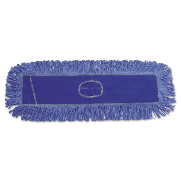 BWK1124 Boardwalk Mop Head, Dust, Looped-End, Cotton/Synthetic Fibers, 24 x 5, Blue