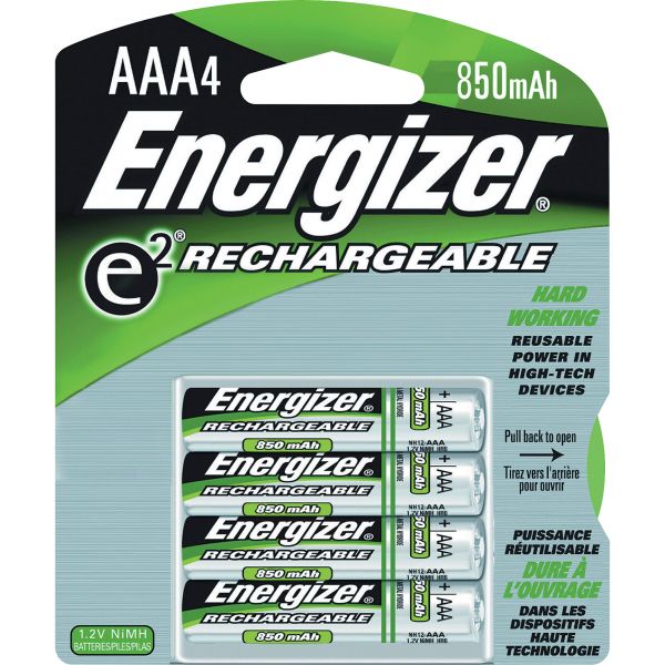 EVENH12BP4CT Energizer e2 Rechargeable 850mAh AAA Batteries