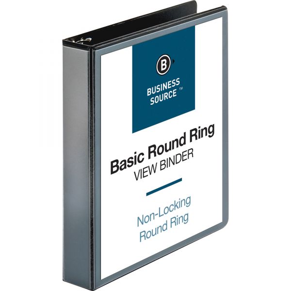 BSN09954 Business Source 1 1/2" 3-Ring View Binder