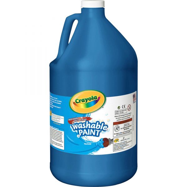 CYO542128042 Crayola Washable Paint, Blue, 1 gal
