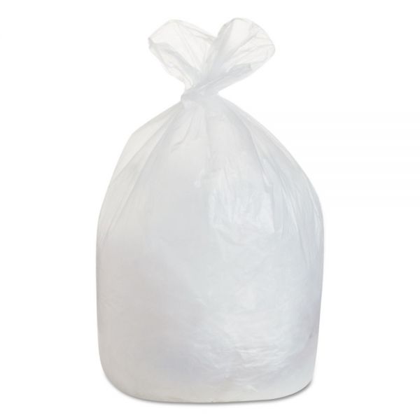 BWK385822 Boardwalk High-Density Can Liner, 38x58, 60gal, 19 Mic Equiv., Natural, 25 Bag/RL, 6 RL/CT